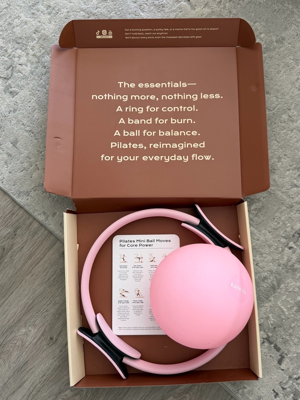 Pink Pilates Ring & Ball Set — Women Accessories